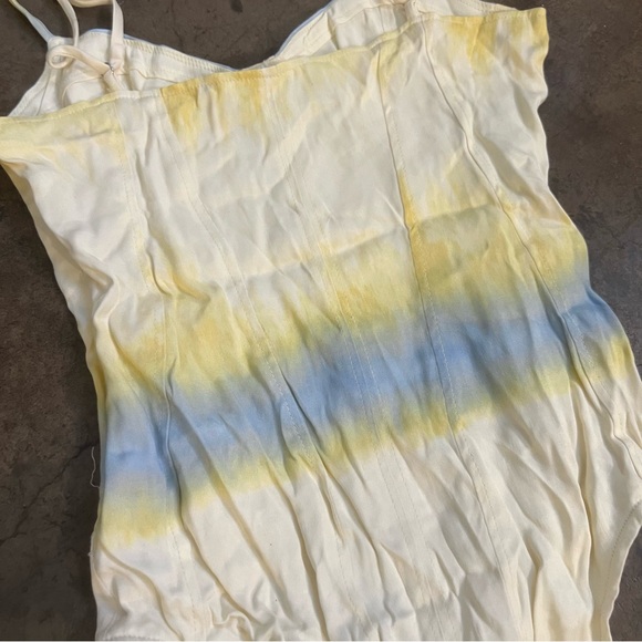 Zara Tie Dye V-Neck Spaghetti Strap Satin Effect Bodysuit Size Small- OBO - Picture 6 of 8